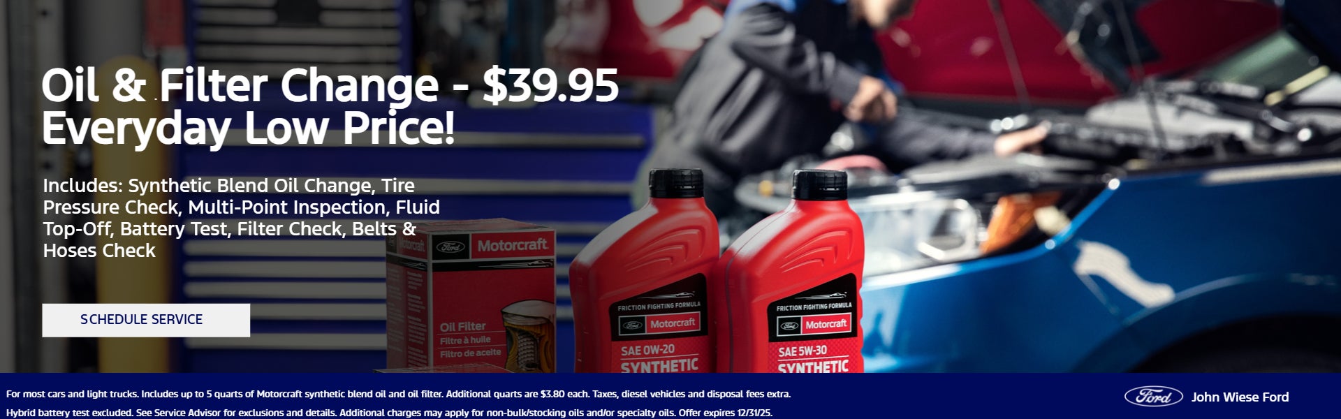 Oil & Filter Change Service Special